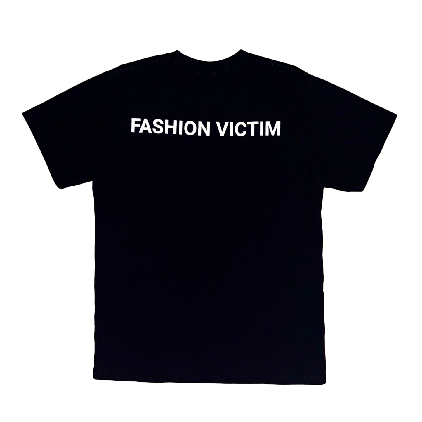 "FASHION VICTIM" tee - Black
