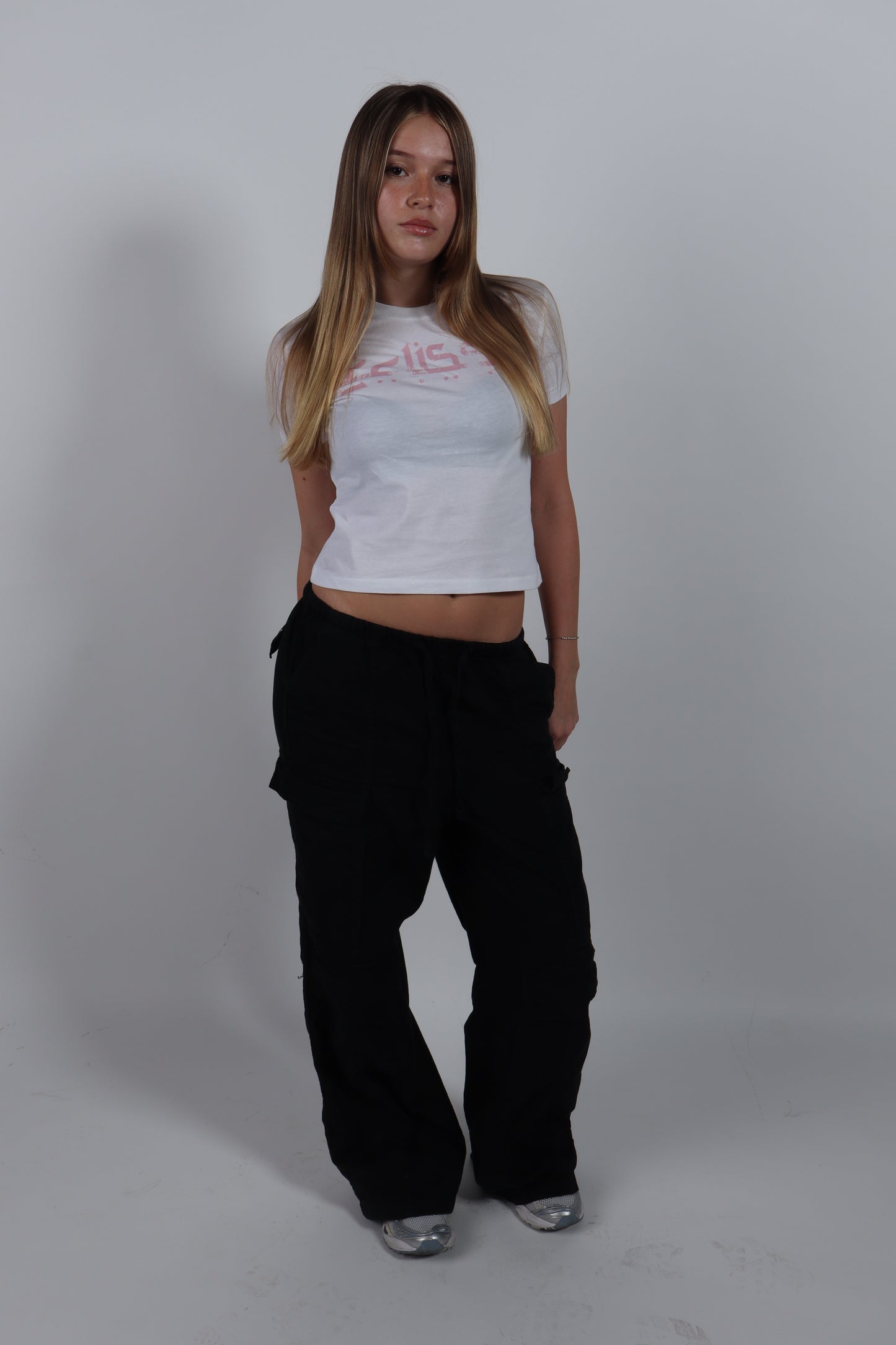 Cropped Tee - White
