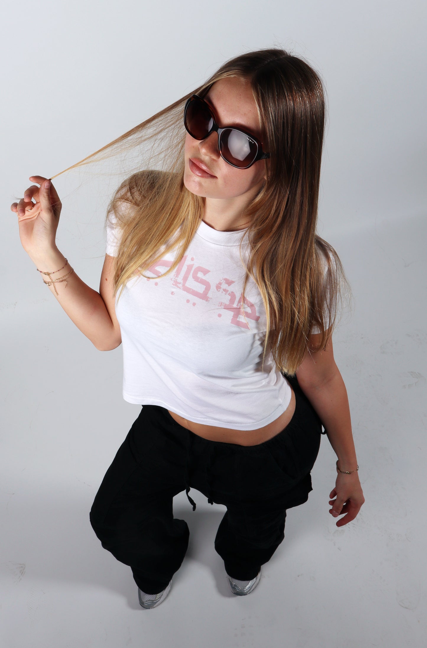 Cropped Tee - White